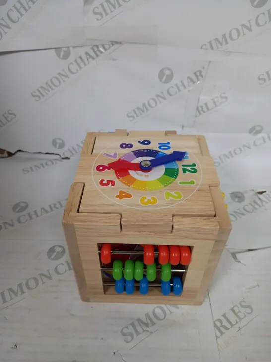 WOODEN ACTIVITY CUBE