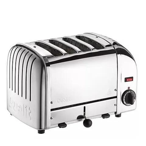 DUALIT 4 SLOT VARIO CLASSIC TOASTER WITH TWO SANDWICH CAGES