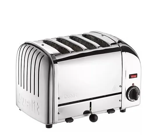 DUALIT 4 SLOT VARIO CLASSIC TOASTER WITH TWO SANDWICH CAGES