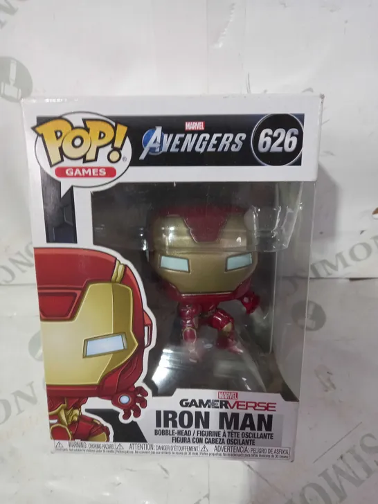 FUNKO POP GAMES MARVEL AVENGERS 626 IRON MAN BOBBLE-HEAD