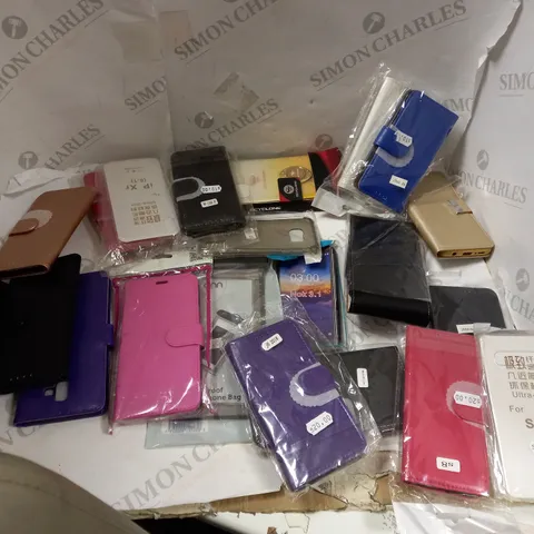 ASSORTMENT OF PHONE CASES AND PROTECTORS 