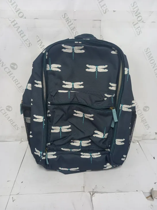 SOPHIE ALLPORT PICNIC RUCKSACK IN NAVY DRAGONFLY 