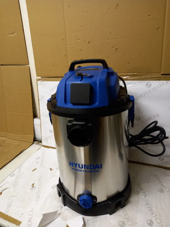 HYUNDAI WET AND DRY VACUUM CLEANER 30L 1400W INDUSTRIAL VACUUM CLEANER