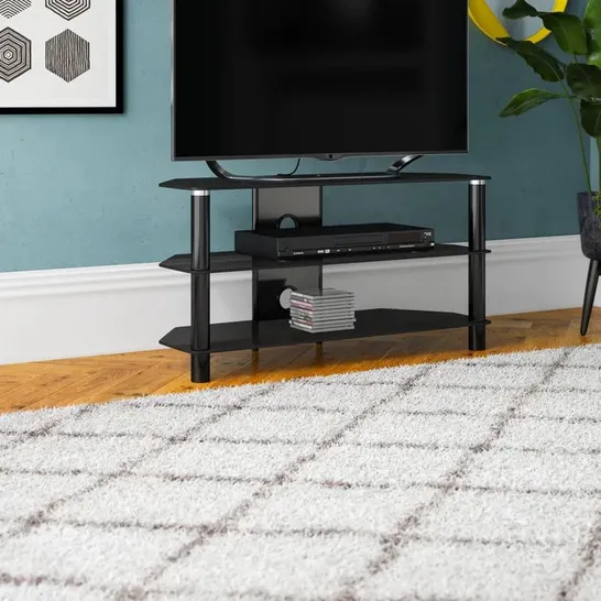 BOXED LONEY TV STAND FOR TVS UPTO 39" - GLASS 