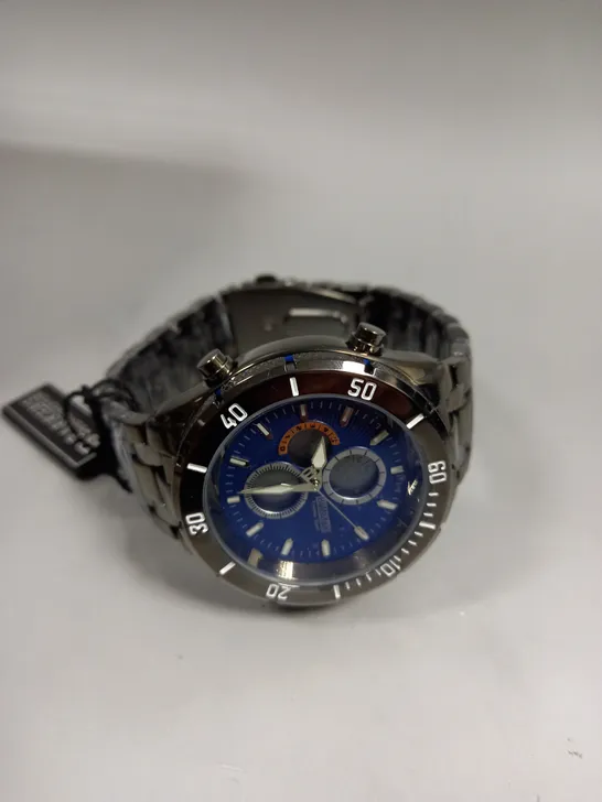 BOXED BARKERS OF KENSINGTON PREMIER SPORT BLUE DIAL WATCH 