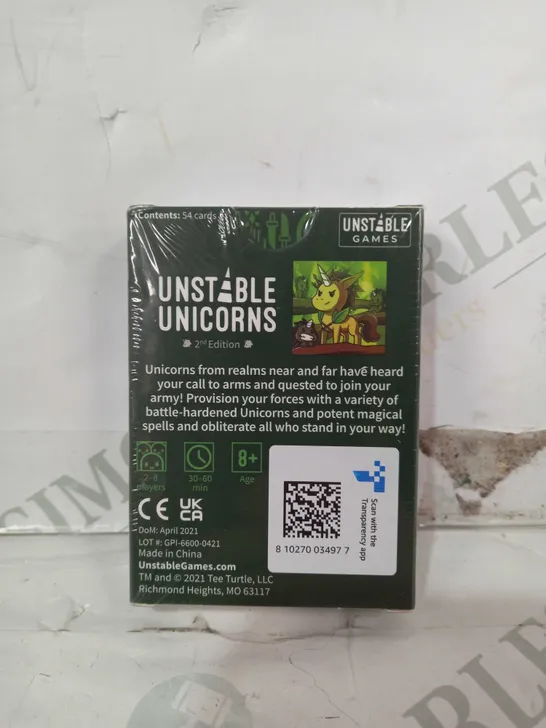 UNSTABLE UNICORNS - UNICORNS OF LEGEND EPANSION PACK