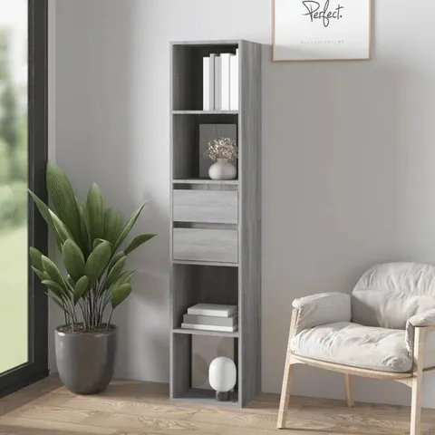 BOXED ATHERTON BOOKCASE - GREY