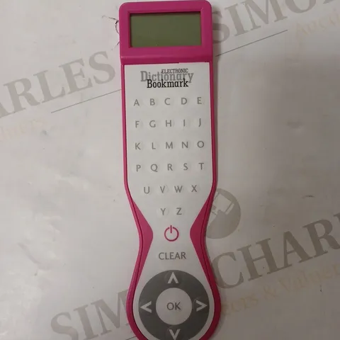 IF ELECTRONIC DICTIONARY BOOKMARK - ENGLISH, PINK