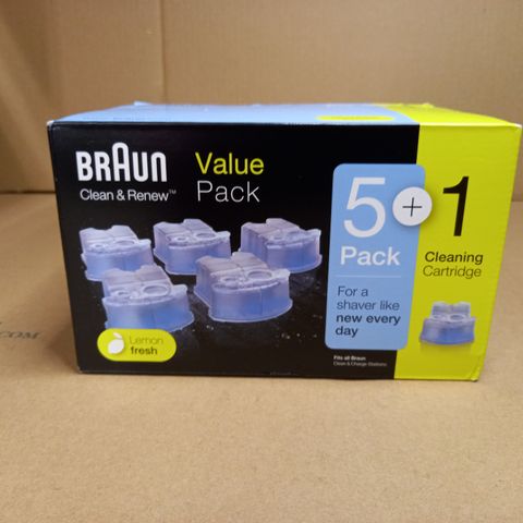 BOXED/SEALED BRAUN APPROX 6 CARTRIDGES 