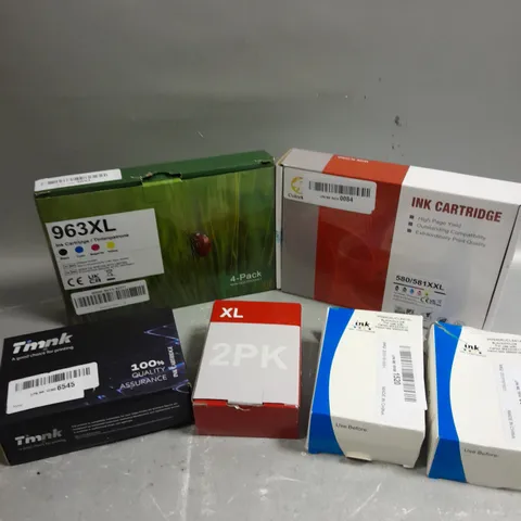 APPROXIMATELY 40 ASSORTED PRINTER INK CARTRIDGES IN VARIOUS BRANDS TO INCLUDE TIM-INK, COLORKING ETC 