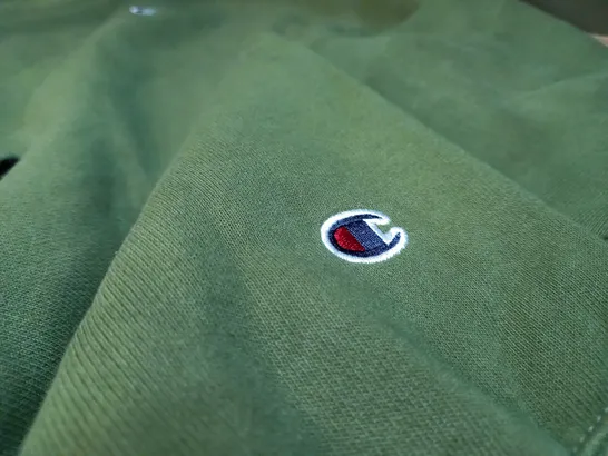 CHAMPION KHAKI/LOGO SWEATER - MEDIUM