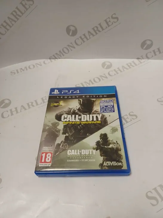 PS4 CALL OF DUTY INFINITE WAR / CALL OF DUTY MODERN WARFARE REMASTERED LEGACY EDITION 