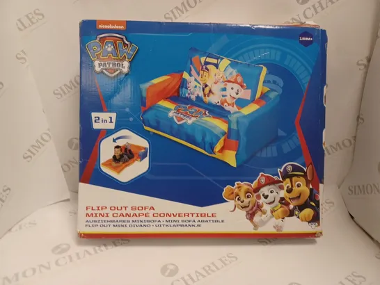 BOXED PAW PATROL FLIP OUT MINI SOFA  RRP £24.99