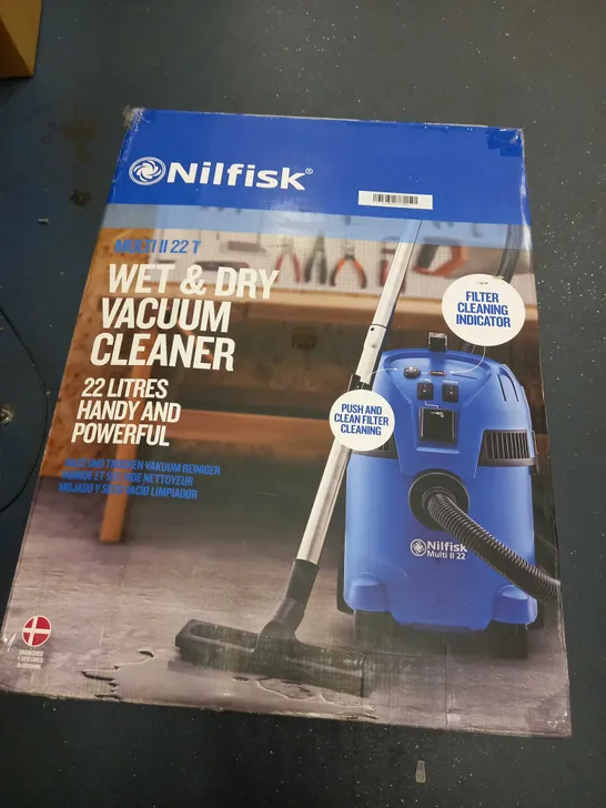 NILFISK MULTI LL 22 T UK WET AND DRY VACUUM CLEANER