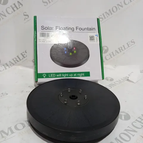 BOXED SOLAR FLOATING FOUNTAIN LED LIGHT UP 