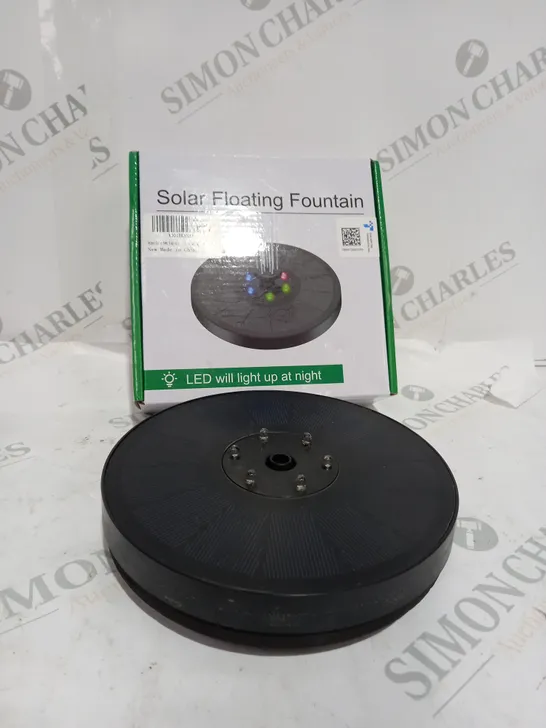 BOXED SOLAR FLOATING FOUNTAIN LED LIGHT UP 