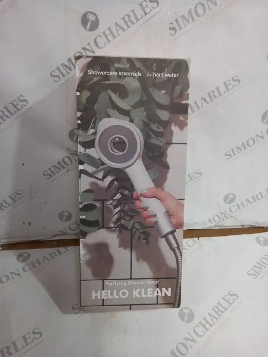 HELLO KLEAN PURIFYING SHOWER HEAD FOR HARD WATER