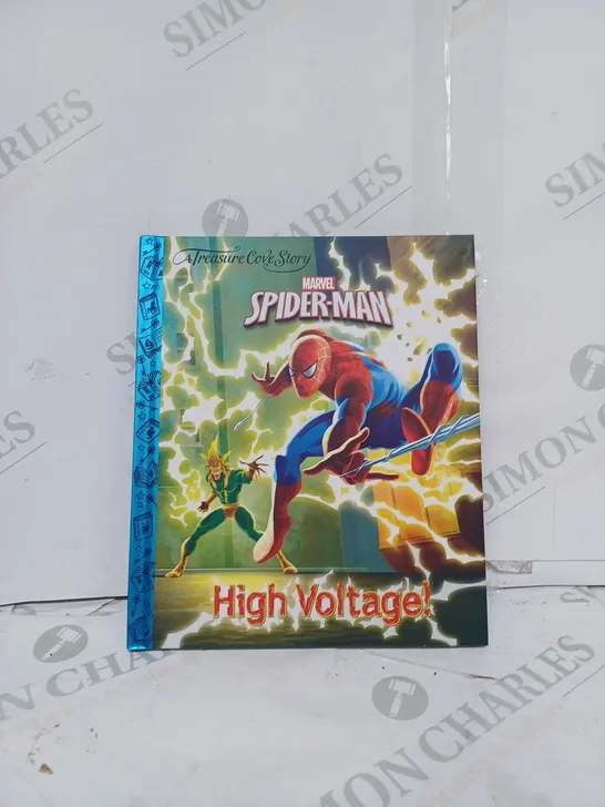 BOX TO CONTAIN APPROX. 20 X MARVEL A TREASURE COVE STORY, "SPIDERMAN, HIGH VOLTAGE!" CHILDRENS BEDTIME STORY BOOKS 