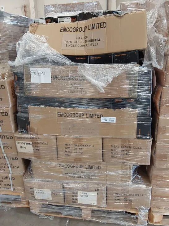 PALLET OF APPROXIMATELY  ASSORTED ELECTRICAL ITEMS/COMPONENTS