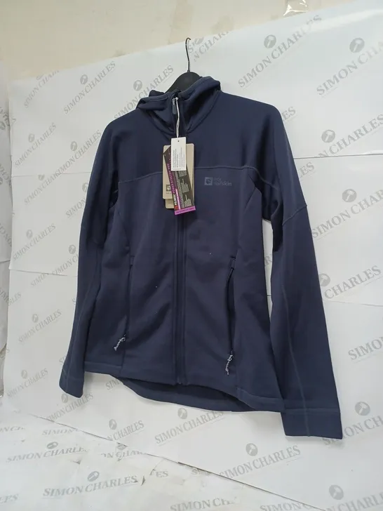 JACK WOLFSKIN JACKET SIZE MEDIUM - NAVY 