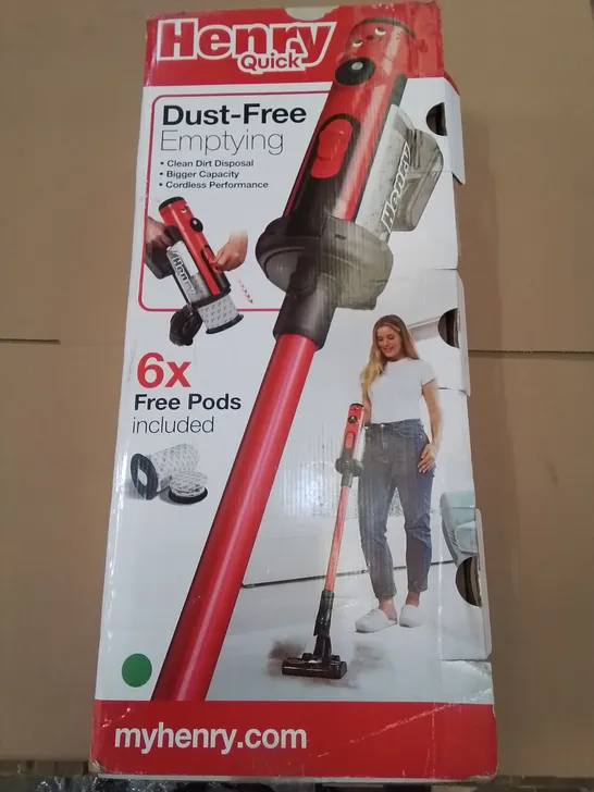 BOXED NUMATIC INTERNATIONAL NUMATIC HENRY QUICK CORDLESS VACUUM RRP £299