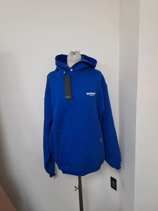 REPRESENT OWNERS CLUB HOODIE COBALT BLUE - MEDIUM