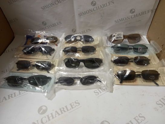LOT OF APPROX 12 ASSORTED SUNGLASSES TO INCLUDE STING, FILA 