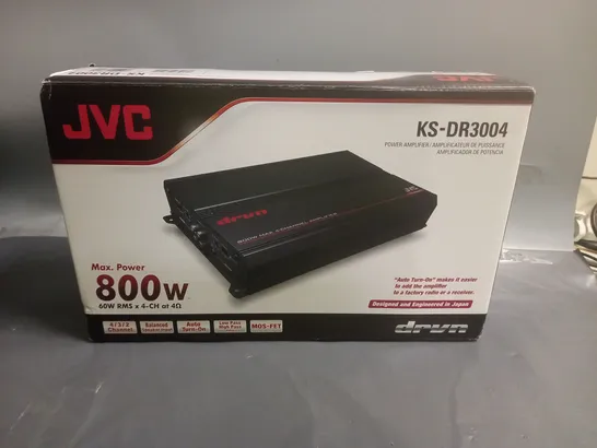 JVC 800W MAX 4 CHANNEL AMPLIFIER KS-DR3004