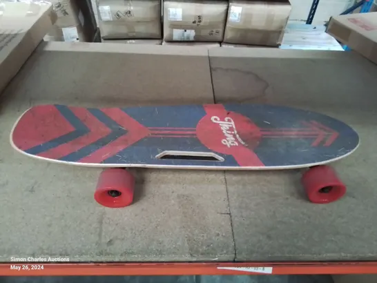 A BOXED THING ELECTRIC SKATEBOARD WITH REMOTE CONTROL