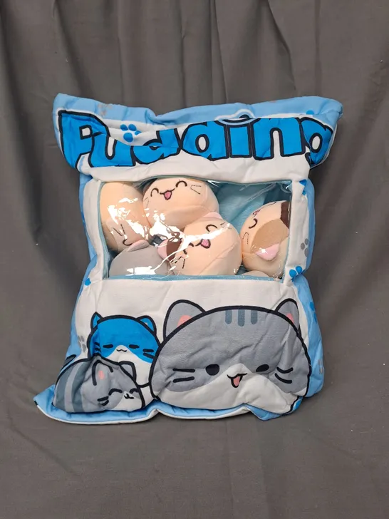 CUTE SNACK PLUSH CAT PILLOW