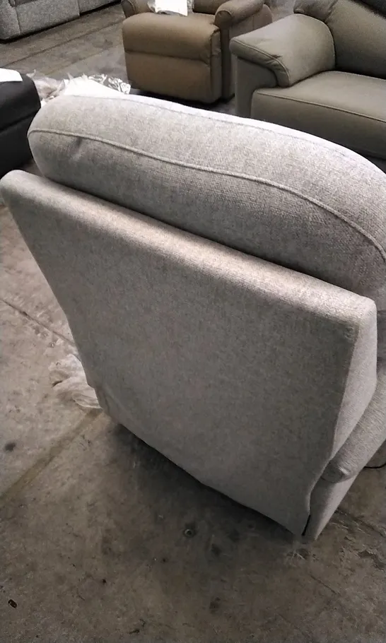 QUALITY BRITISH DESIGNED & MANUFACTURED G PLAN HOLMES DUAL ELEVATE ARMCHAIR PIERO SILVER FABRIC 