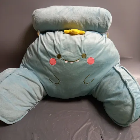 BLUE MONSTER DETACHABLE READING PILLOW WITH SUPPORT NECK/ARM READING CUSHION