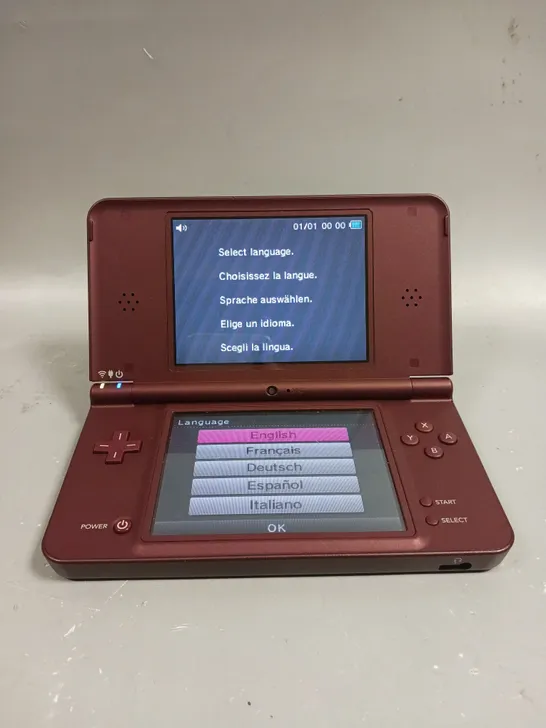 NINTENDO DS XL HANDHELD CONSOLE 