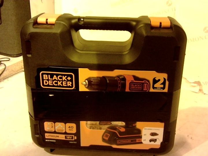 Lot 1086 BLACK AND DECKER BCD700S DRILL IN CASE Simon Charles