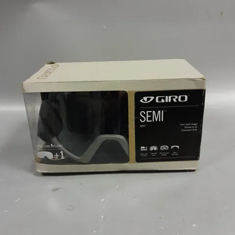 BOXED GIRO SEMI ULTRA BLACK SNOW SPORTS GOGGLES 