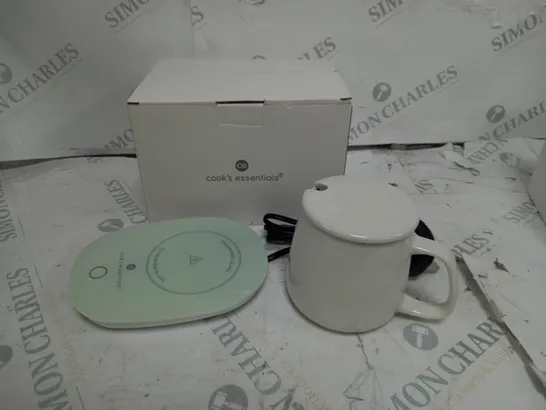 PLUG IN DRINK WARMER SET COLOUR: WHITE