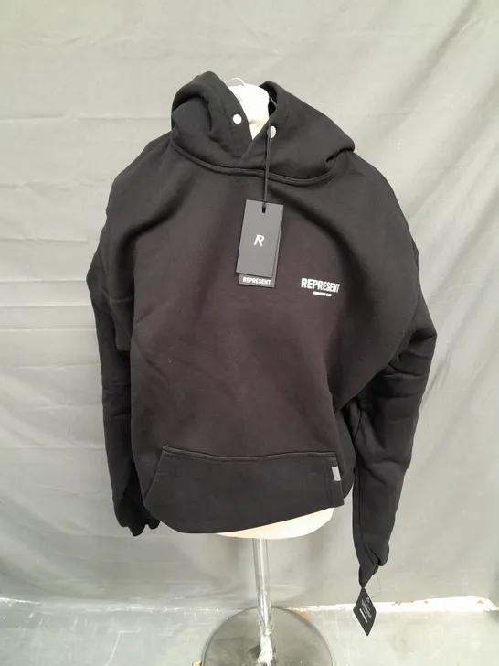 REPRESENT OWNERS CLUB HOODIE IN BLACK - MEDIUM