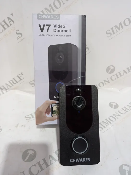 BOXED CHWARES V7 VIDEO DOORBELL WEATHER RESISTANT 