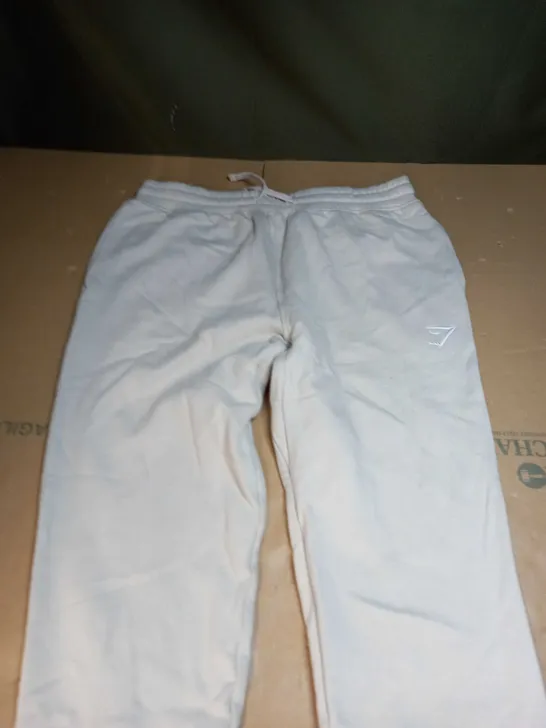 GYMSHARK LOGO JOGGING BOTTOMS SIZE M