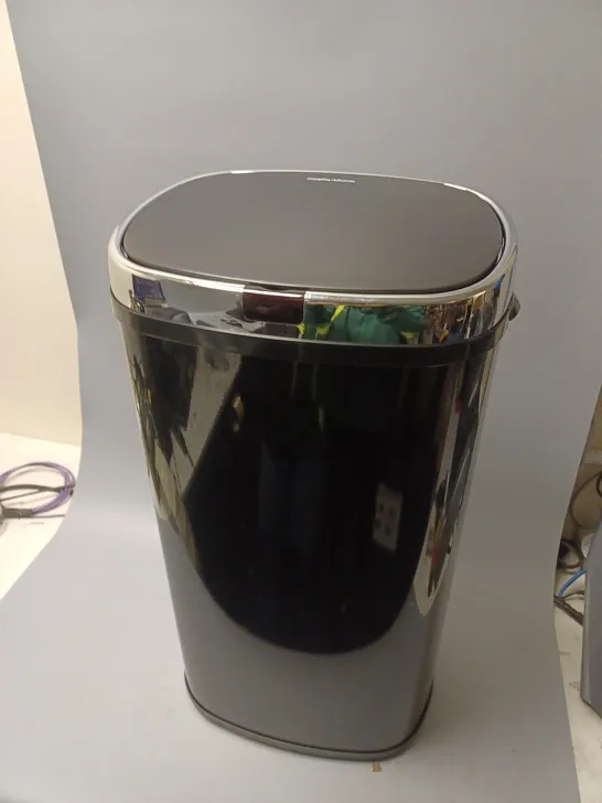 MORPHY RICHARDS CHROMA BLACK 42 LITRE SQUARE SENSOR BIN RRP £49.99