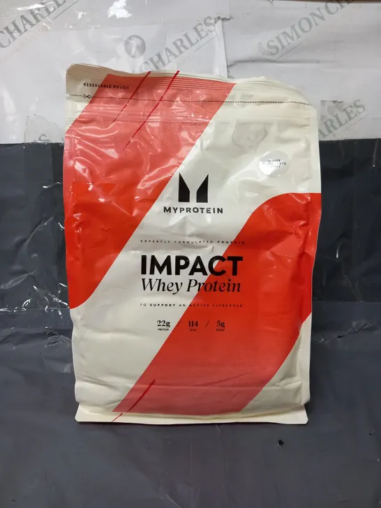 SEALED MYPROTEIN IMPACT WHEY PROTEIN IN WHITE CHOCOLATE 1KG