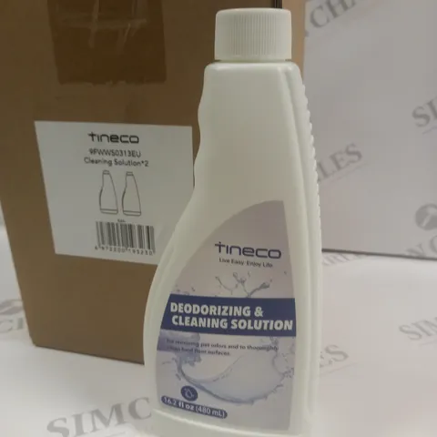 LOT OF 6 2-PACKS OF TINECO 480ML CLEANING SOLUTIONS