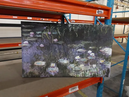 WATER LILIES BY CLAUDE MONET - WRAPPED CANVAS 