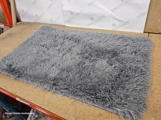 ABRIA SOFT FLUFFY GREY INDOOR/OUTDOOR RUG 50 × 80