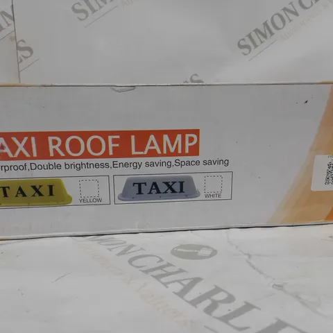 BOXED TAXI ROOF LAMP 12 TOSS