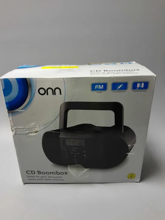 ONN CD BOOMBOX - BLACK