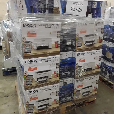 PALLET OF APPROXIMATELY 36 BOXED EPSON EXPRESSION HOME XP-4155 PRINTERS