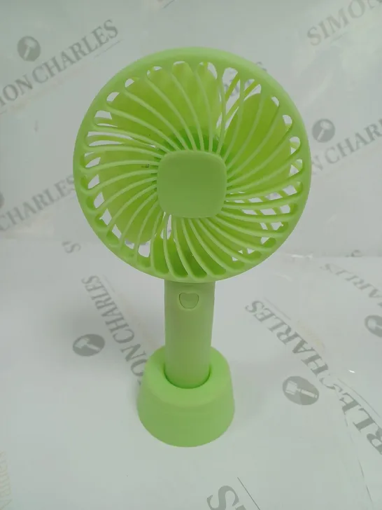 BOXED ETERNAL CLASSICS PORTABLE RECHARGEABLE FAN N20 GREEN