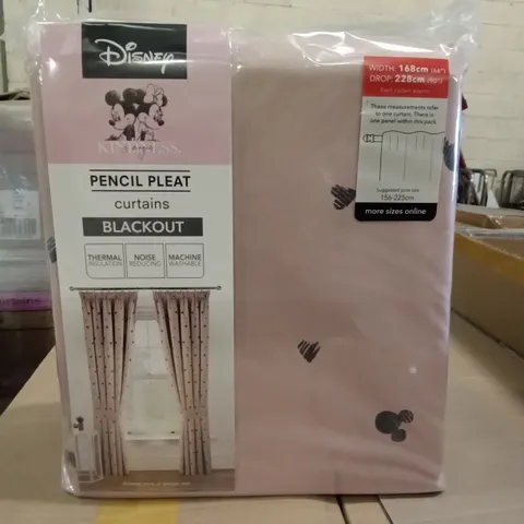 BOX OF 6 PAIRS BRAND NEW DISNEY KINDNESS IS MAGIC PENCIL PLEAT CURTAINS BLACKOUT 168×228CM