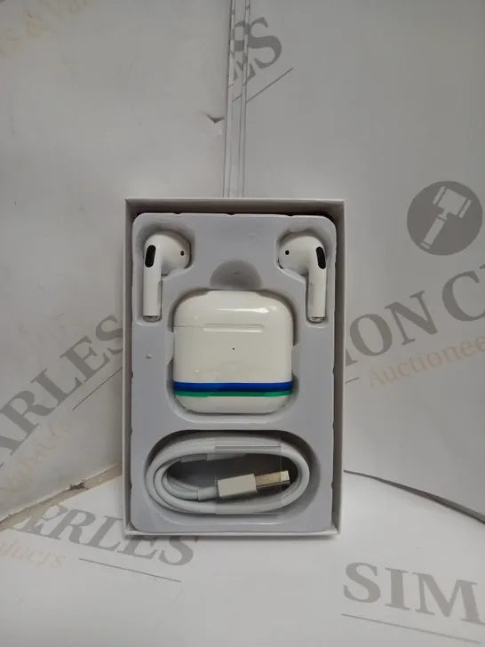 BOXED BLUETOOTH PRO 200 EARBUDS - WHITE. 